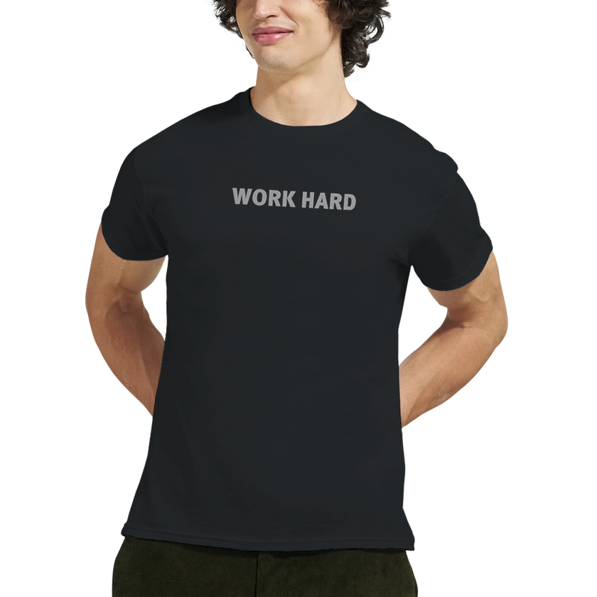 Tee-shirt manche courte Fit Imprimé Noir