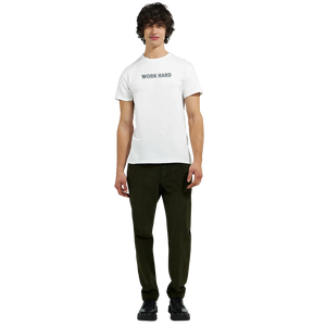 Tee-shirt manche courte Fit Brodé Blanc