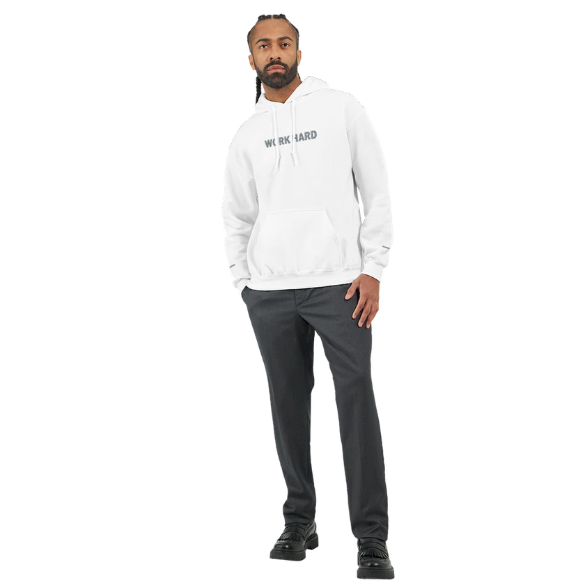 Sweat à capuche Brodé Blanc