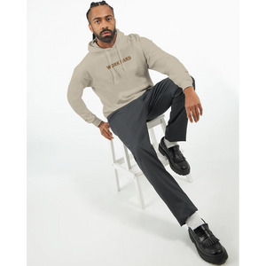 Sweat à capuche Brodé Beige