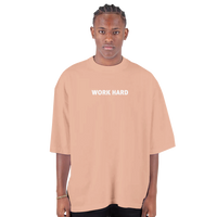 Tee-shirt manche courte Oversize Imprimé Pêche