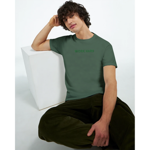 Tee-shirt manche courte Fit Brodé Kaki