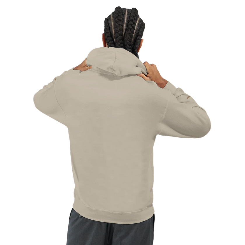 Sweat à capuche Brodé Beige