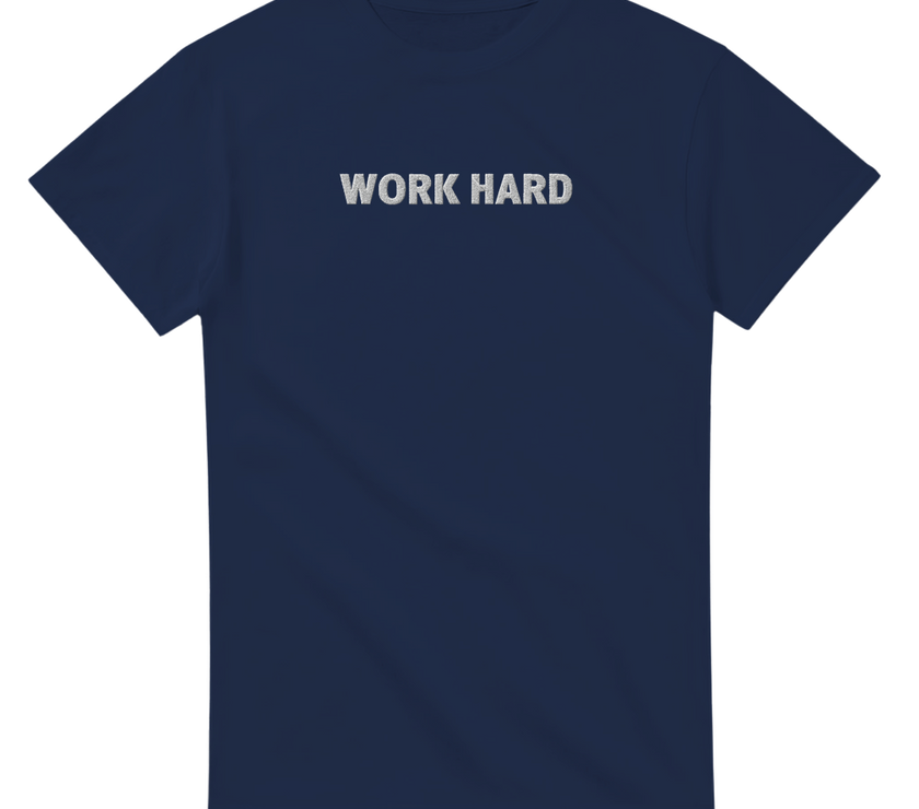 Tee-shirt manche courte Fit Brodé Marine