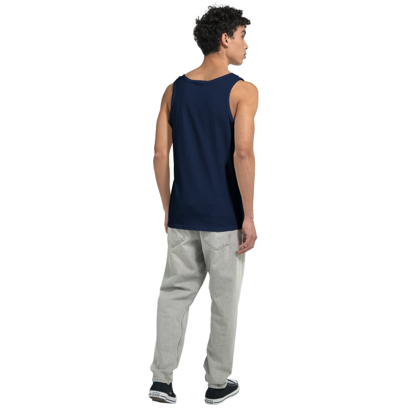 Débardeur Fit Brodé Marine