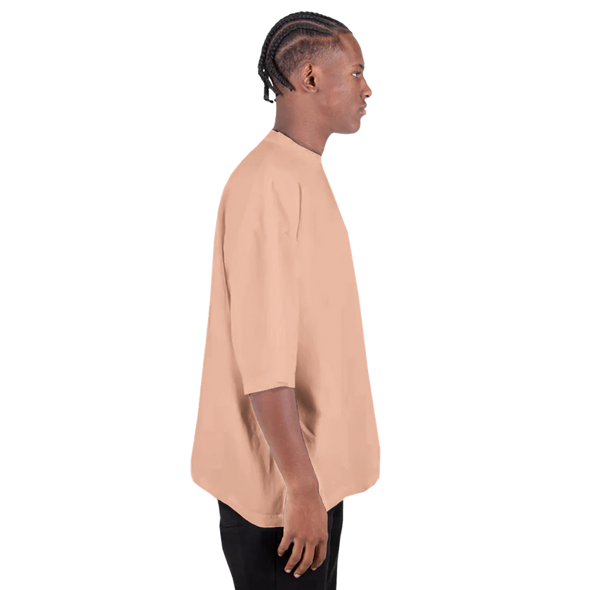Tee-shirt manche courte Oversize Imprimé Pêche