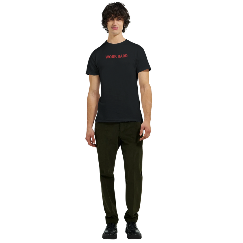 Tee-shirt manche courte Fit Brodé Noir