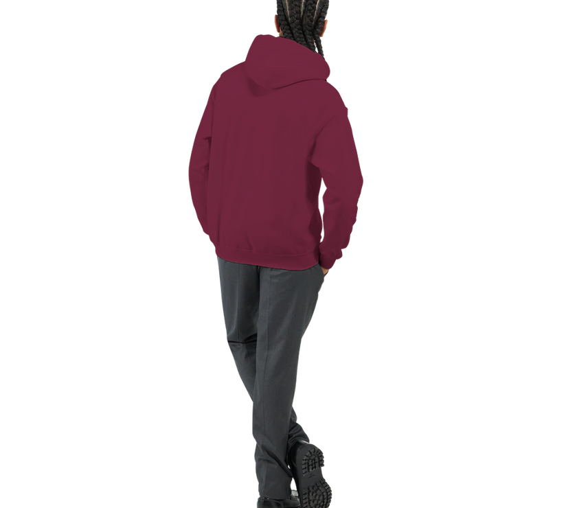 Sweat à capuche Imprimé Bordeaux