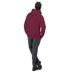 Sweat à capuche Imprimé Bordeaux