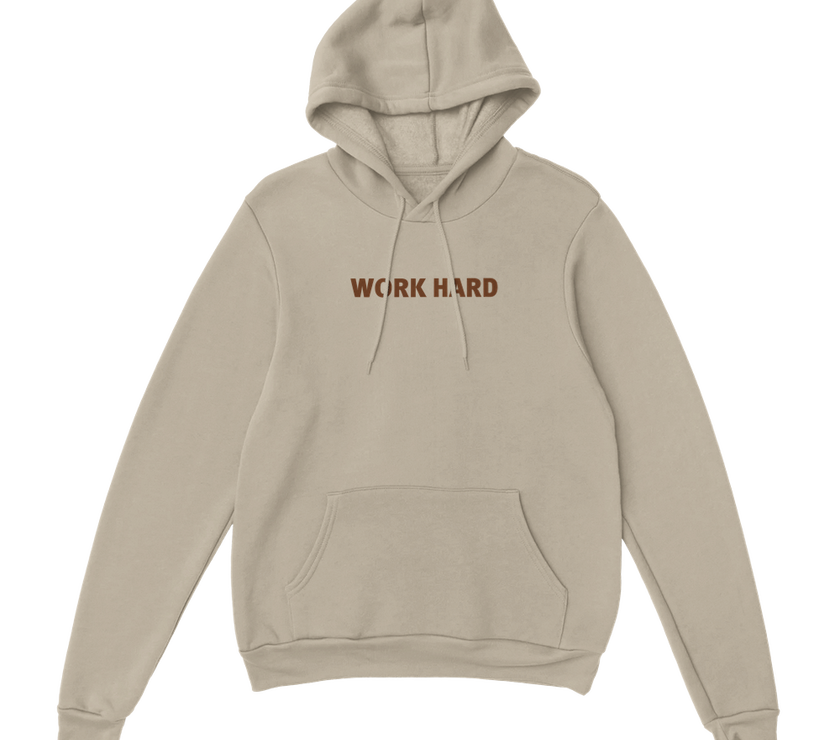 Sweat à capuche Imprimé Beige