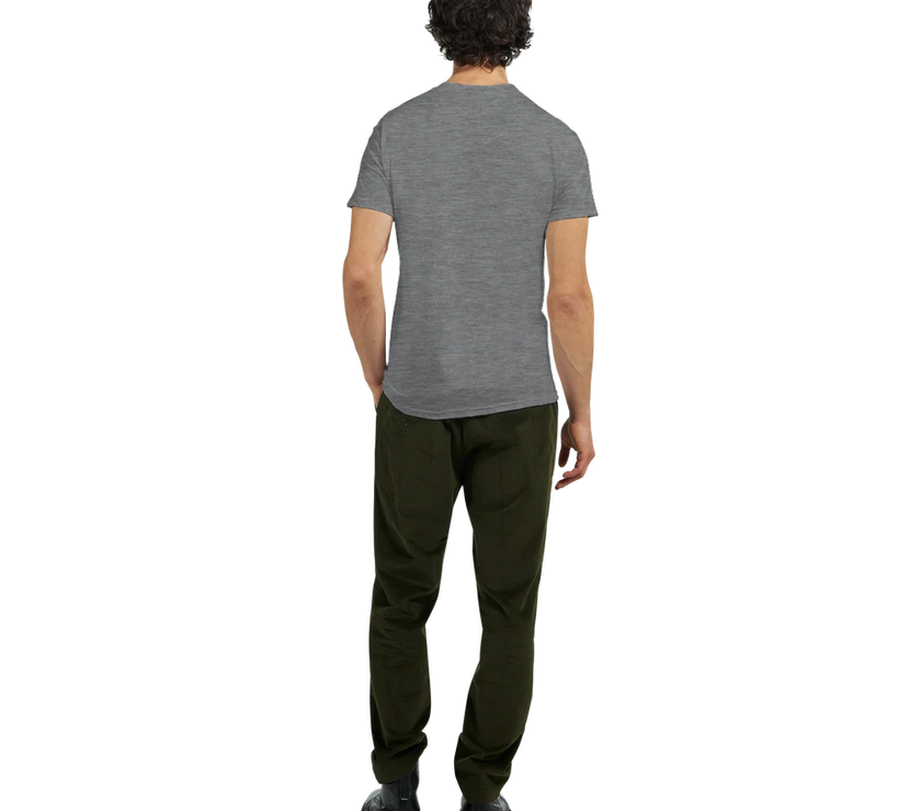 Tee-shirt manche courte Fit Brodé Gris