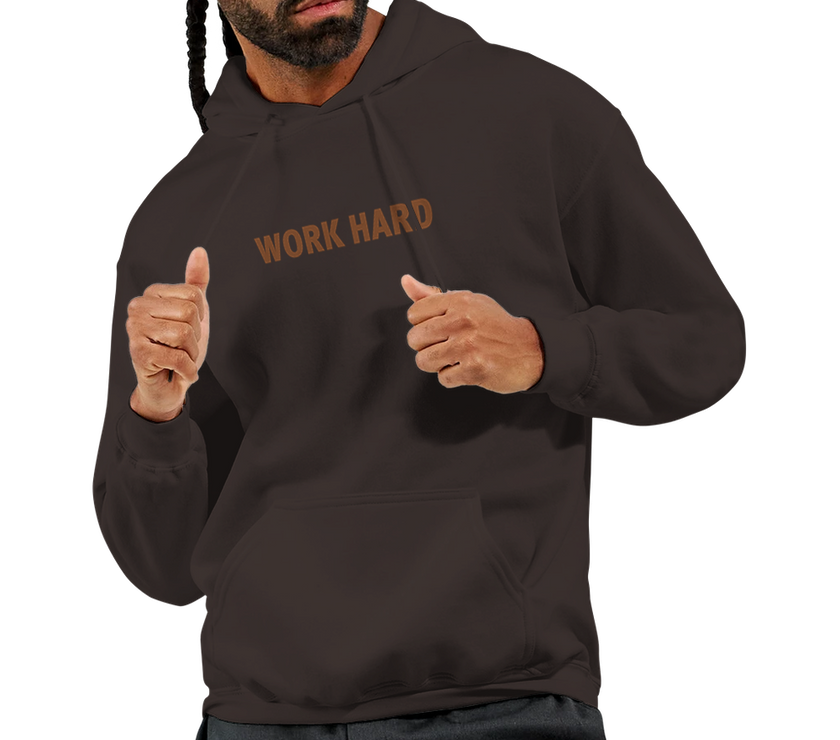 Sweat à capuche Imprimé Chocolat Noir