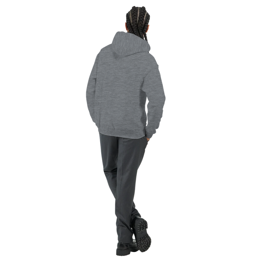 Sweat à capuche Imprimé Gris