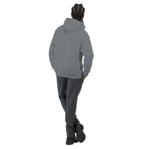 Sweat à capuche Imprimé Gris