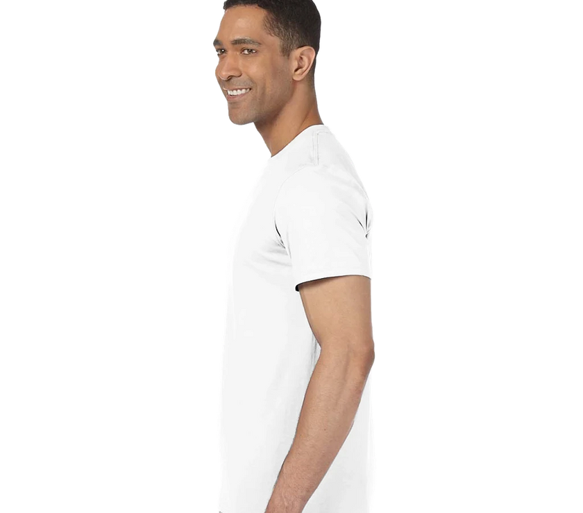 Tee-shirt manche courte Fit Imprimé Blanc