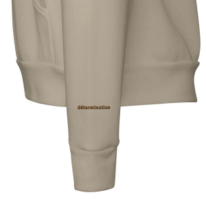 Sweat à capuche Brodé Beige