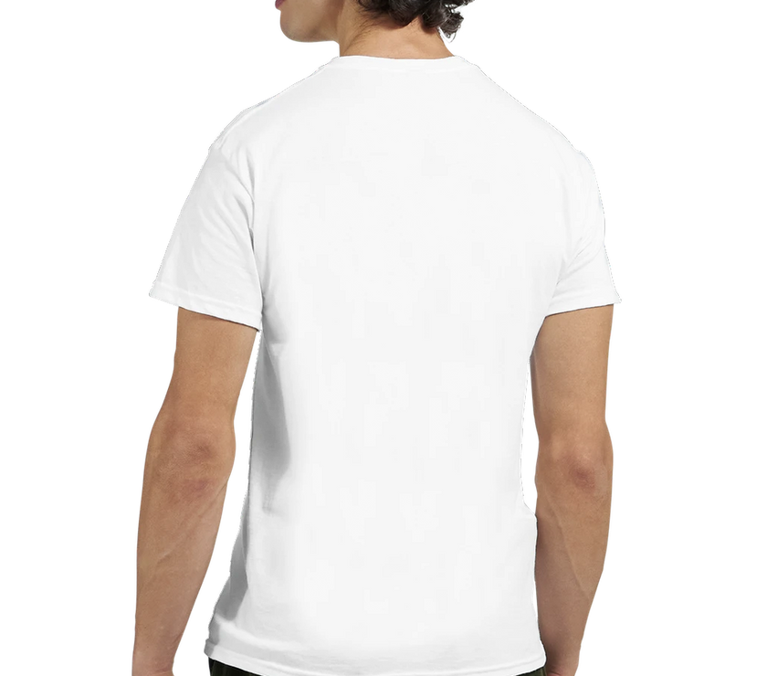 Tee-shirt manche courte Fit Brodé Blanc