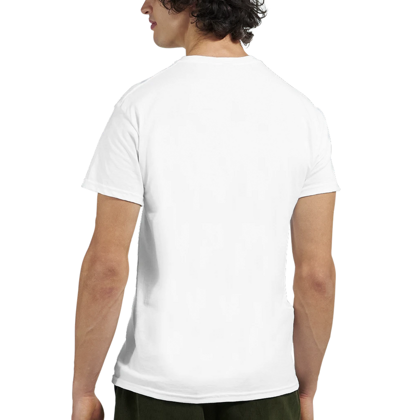 Tee-shirt manche courte Fit Brodé Blanc