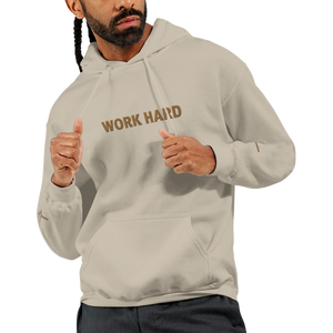 Sweat à capuche Brodé Beige