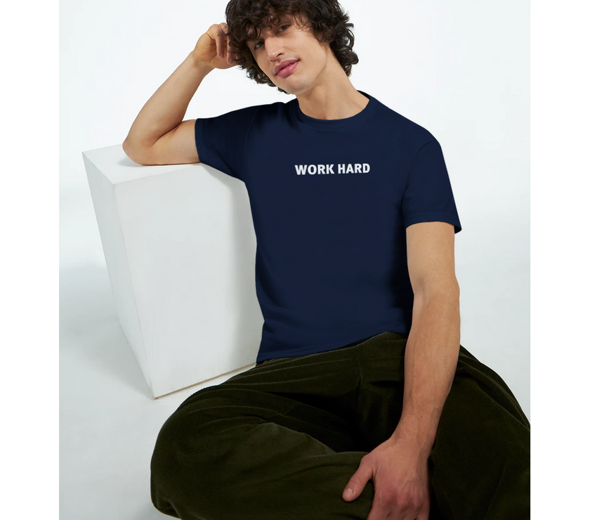 Tee-shirt manche courte Fit Imprimé Marine