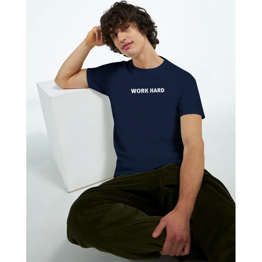 Tee-shirt manche courte Fit Imprimé Marine