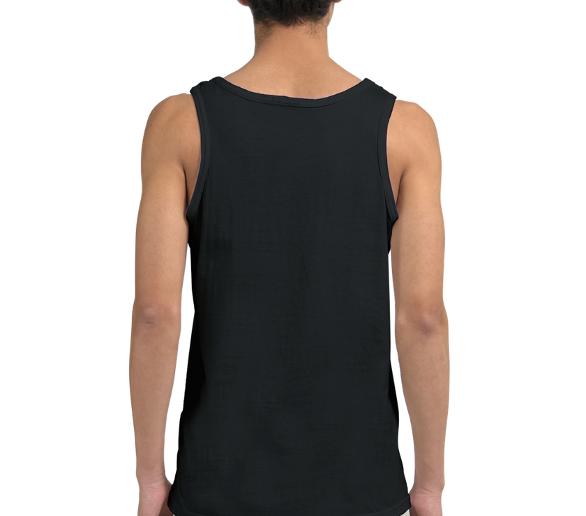 Débardeur Fit Brodé Noir