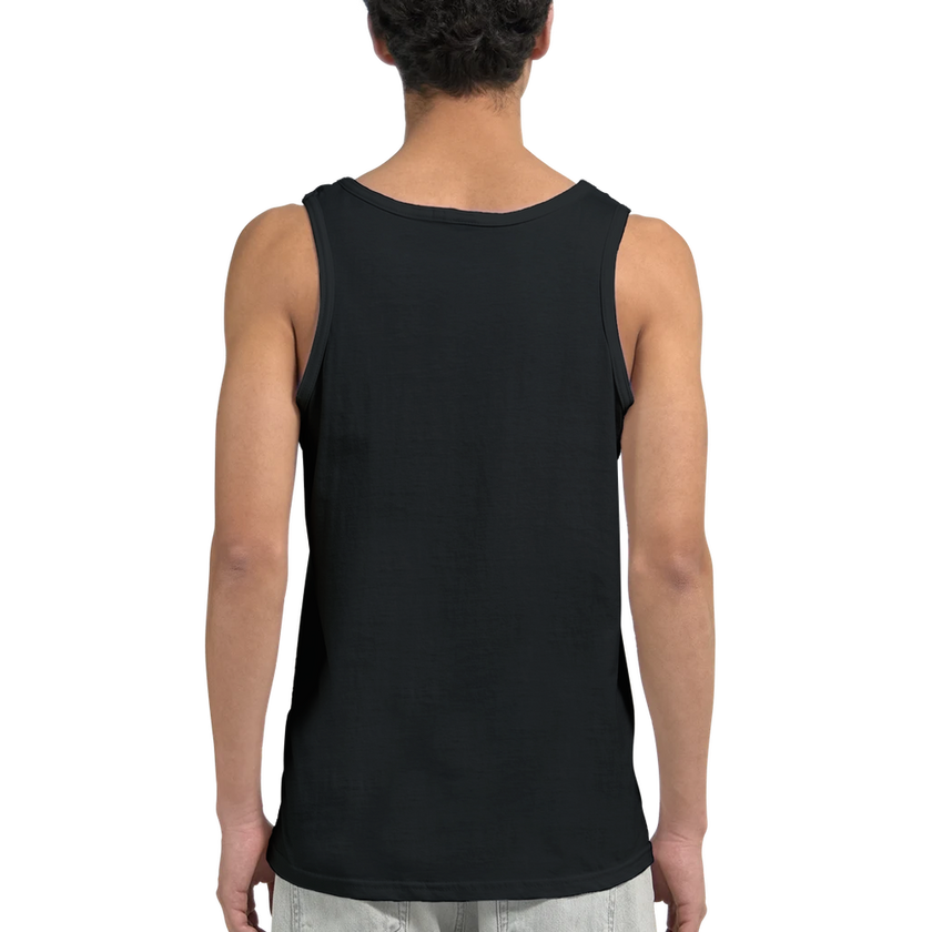 Débardeur Fit Brodé Noir