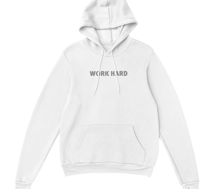 Sweat à capuche Imprimé Blanc