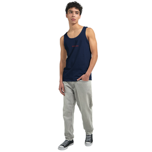 Débardeur Fit Brodé Marine