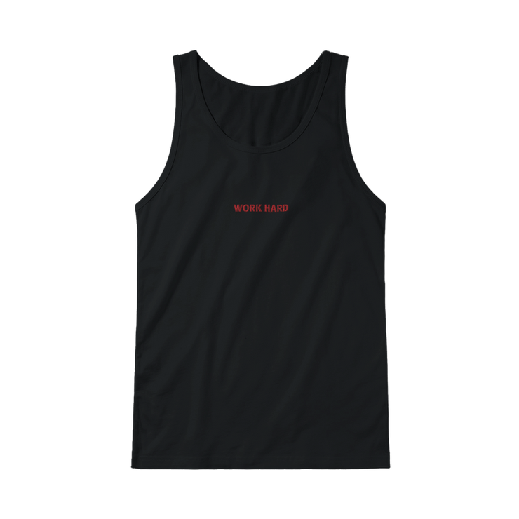 Débardeur Fit Brodé Noir