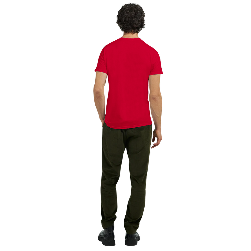 Tee-shirt manche courte Fit Brodé Rouge