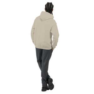 Sweat à capuche Brodé Beige