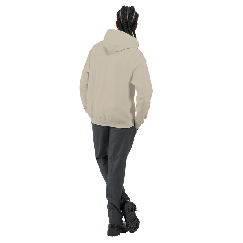 Sweat à capuche Brodé Beige