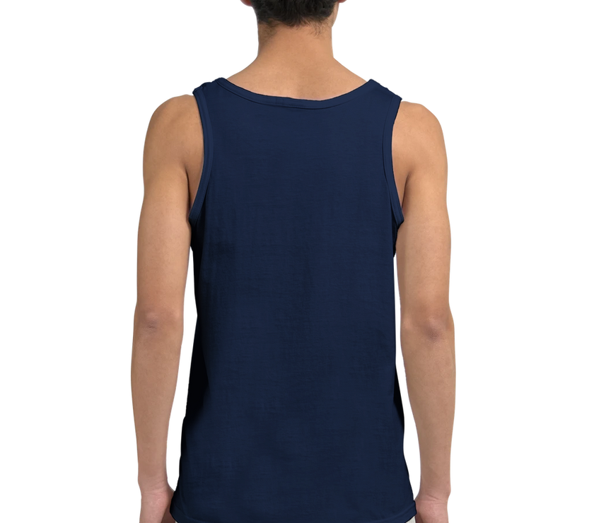 Débardeur Fit Brodé Marine