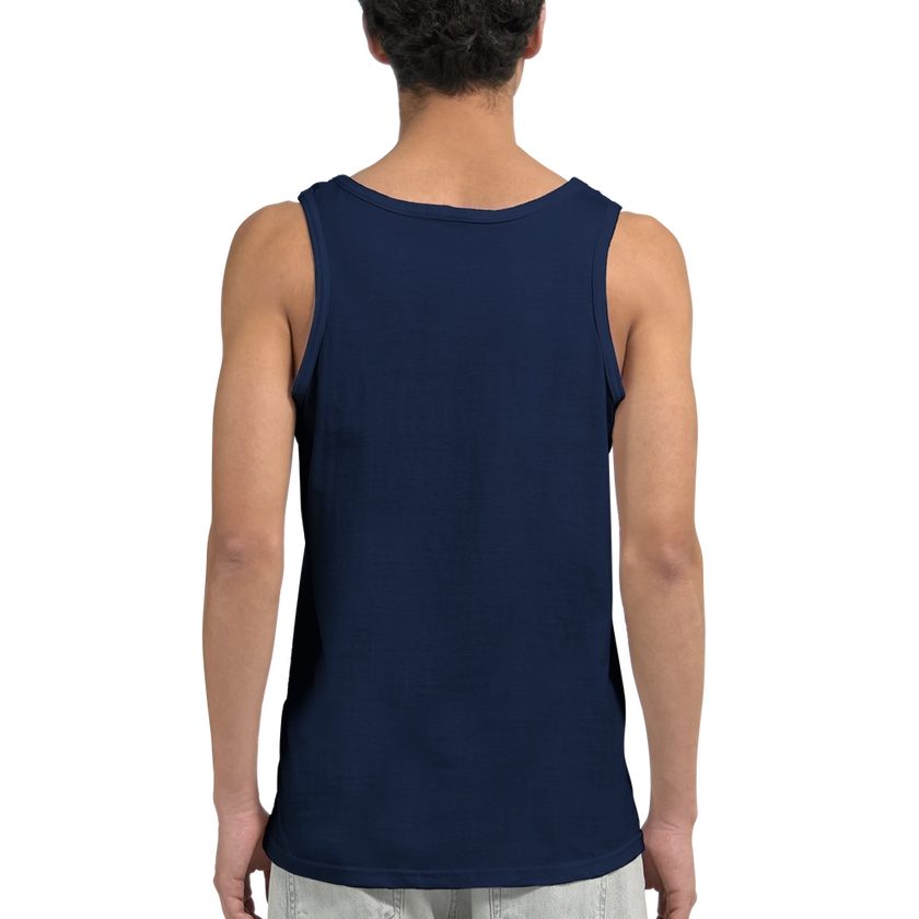 Débardeur Fit Brodé Marine