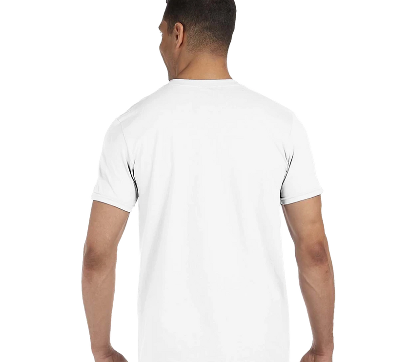 Tee-shirt manche courte Fit Imprimé Blanc