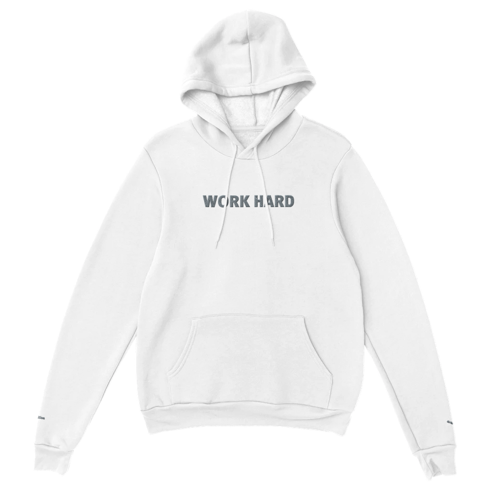 Sweat à capuche Brodé Blanc
