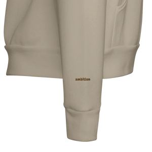 Sweat à capuche Brodé Beige