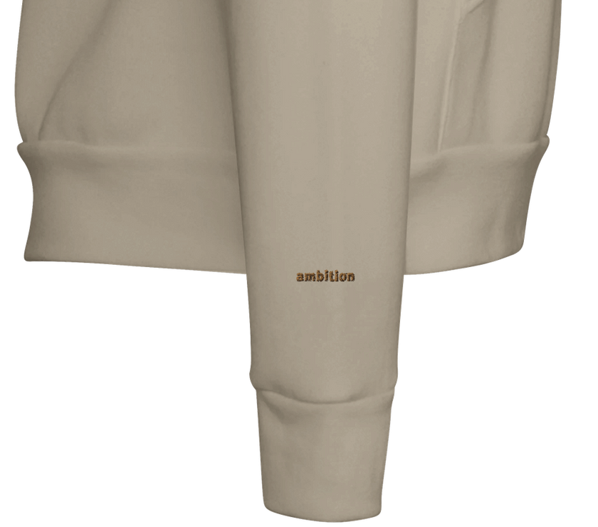 Sweat à capuche Brodé Beige