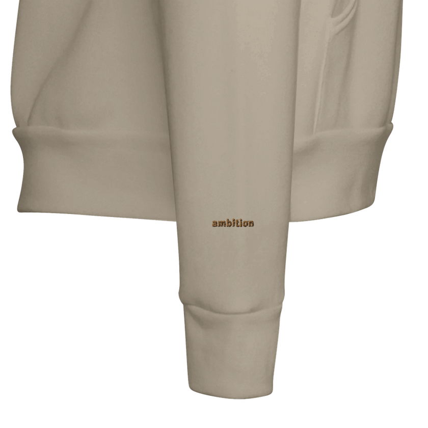 Sweat à capuche Brodé Beige