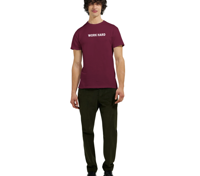 Tee-shirt manche courte Fit Imprimé Bordeaux