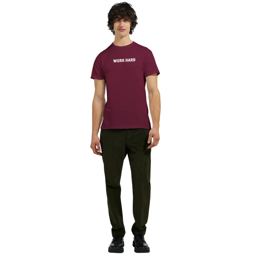 Tee-shirt manche courte Fit Imprimé Bordeaux