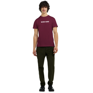 Tee-shirt manche courte Fit Imprimé Bordeaux