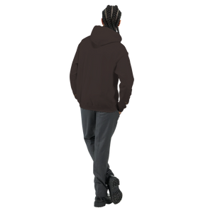 Sweat à capuche Brodé Chocolat Noir
