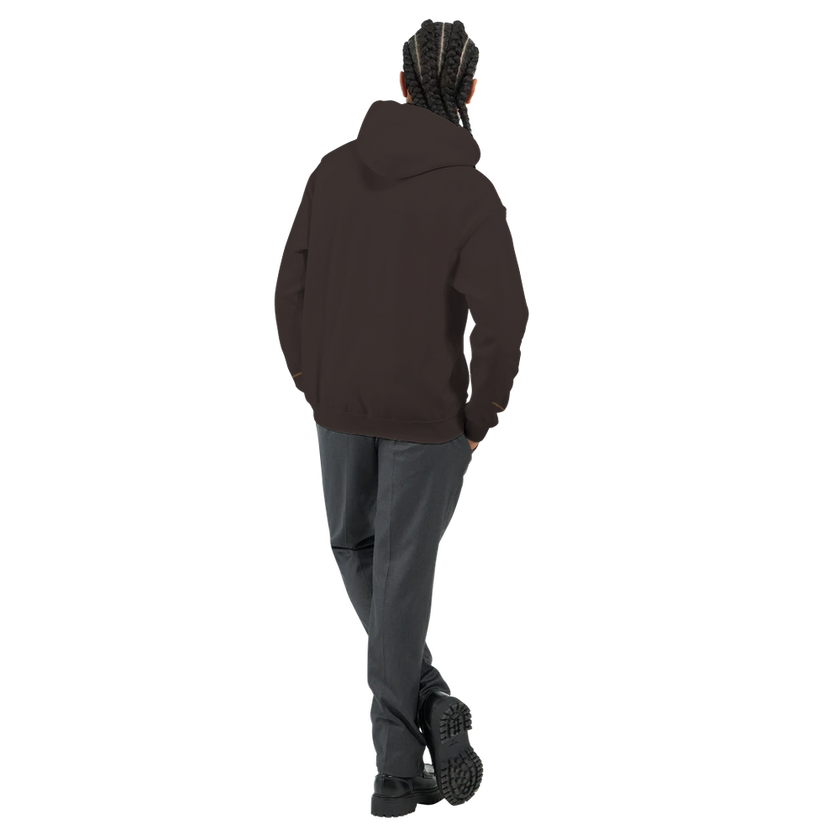 Sweat à capuche Brodé Chocolat Noir