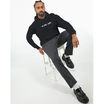 Sweat à capuche Brodé Noir
