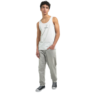 Débardeur Fit Brodé Blanc