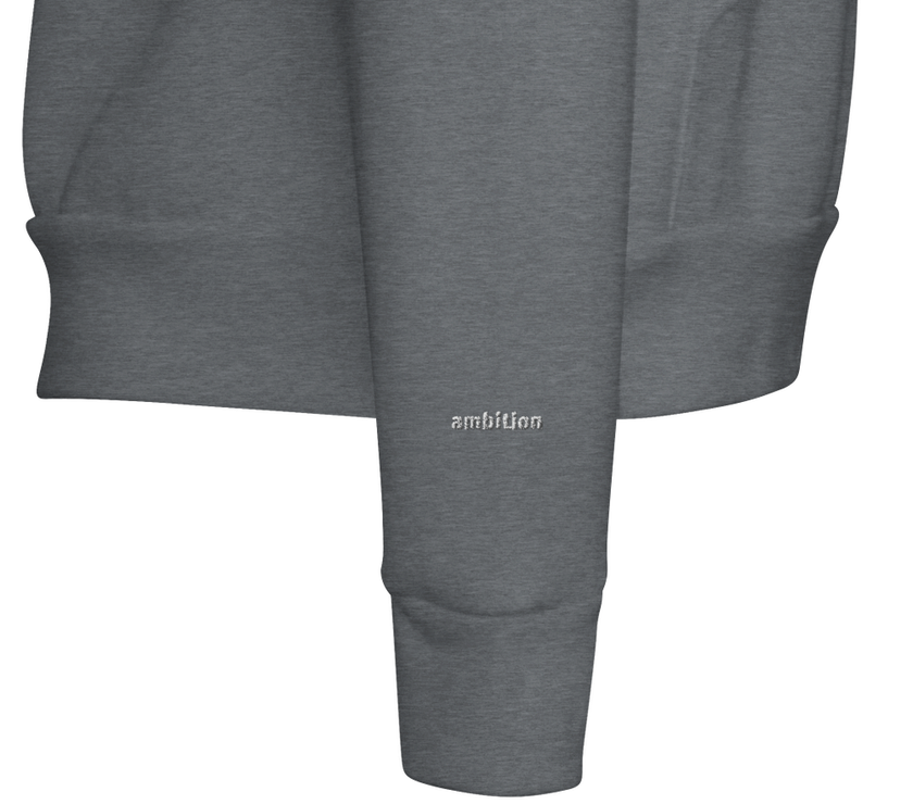 Sweat à capuche Brodé Gris