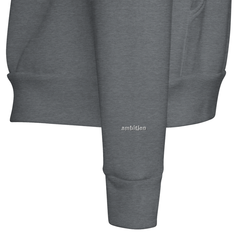 Sweat à capuche Brodé Gris