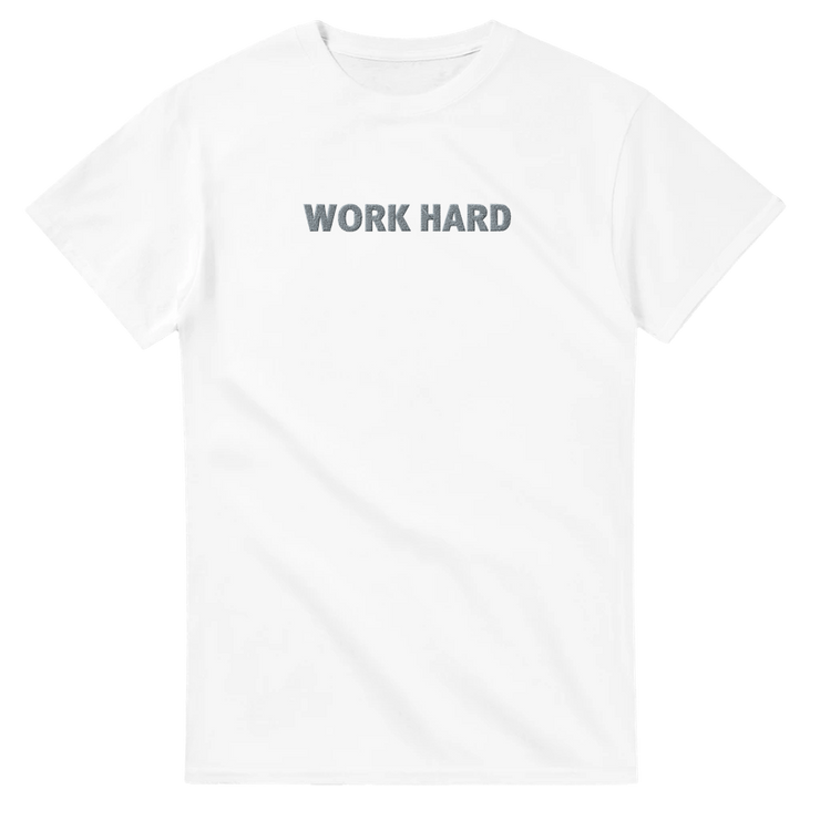Tee-shirt manche courte Fit Brodé Blanc